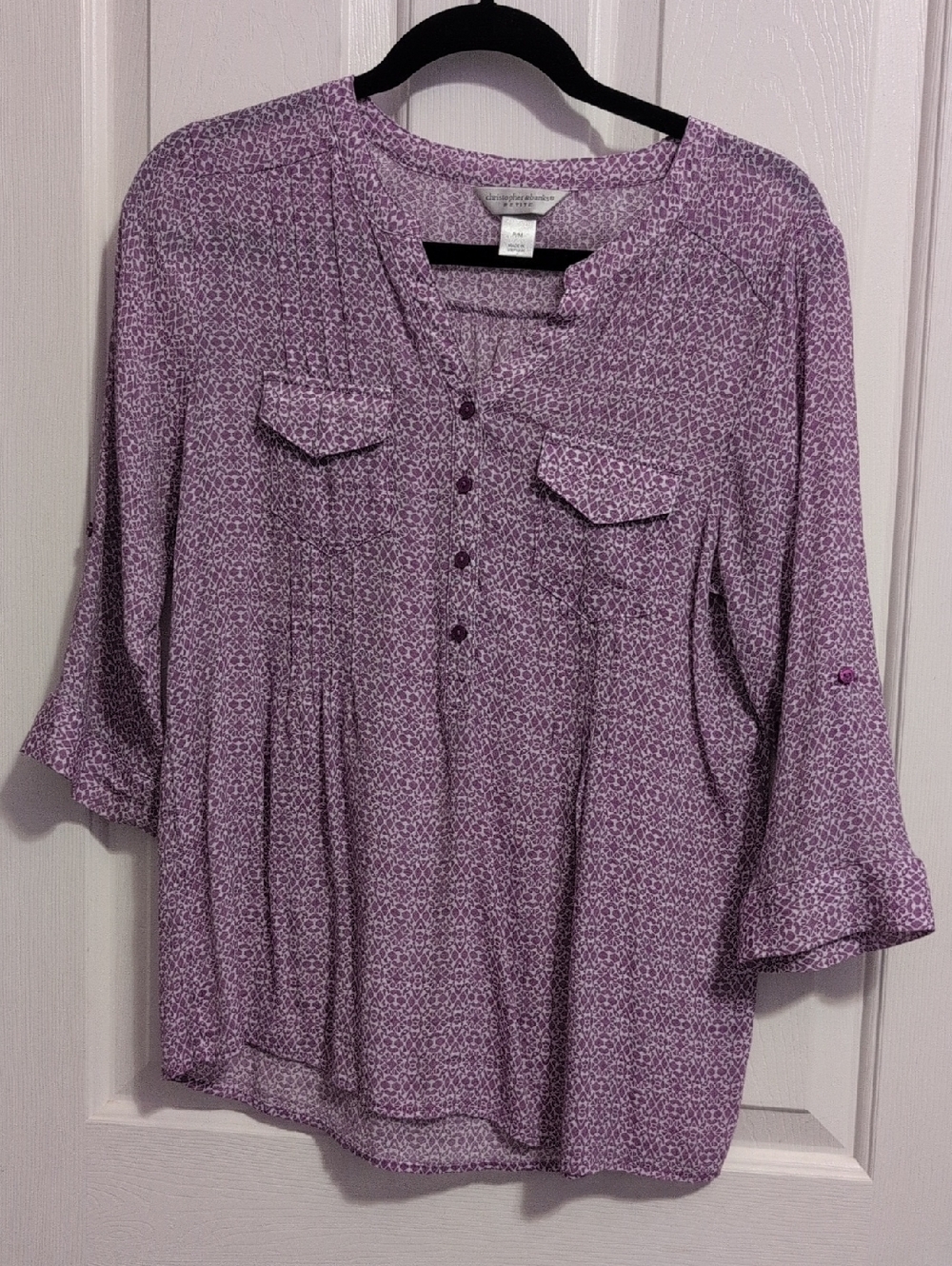 Christopher & Banks Lavender Print